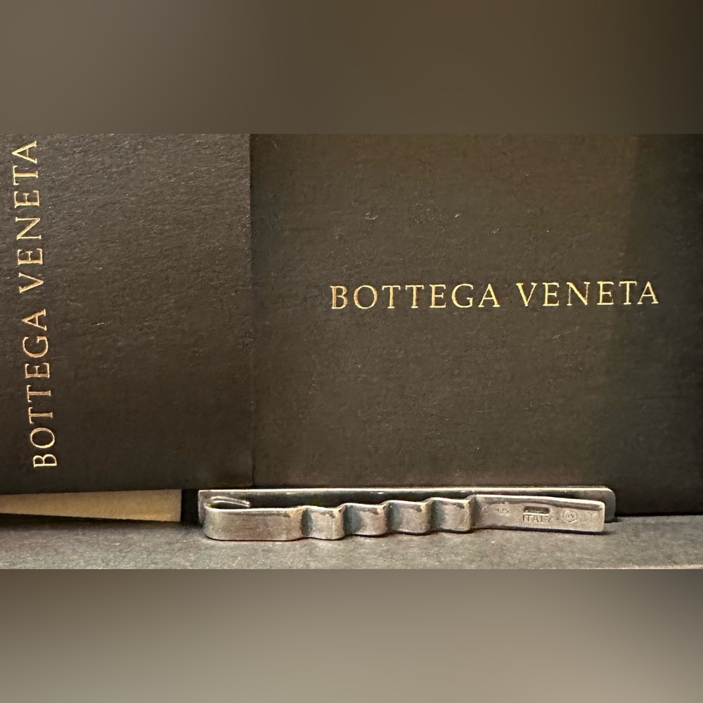 Bottega Veneta Silver Tie Clip